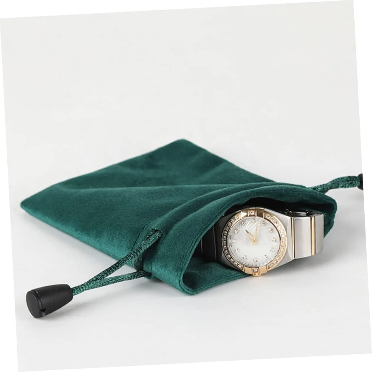 10 Pcs Velvet Jewelry Bag Drawstring Pouches Jewelry Purse Cloth Cosmetics Bag Small, As Shownx2pcs, 18x14cmx2pcs