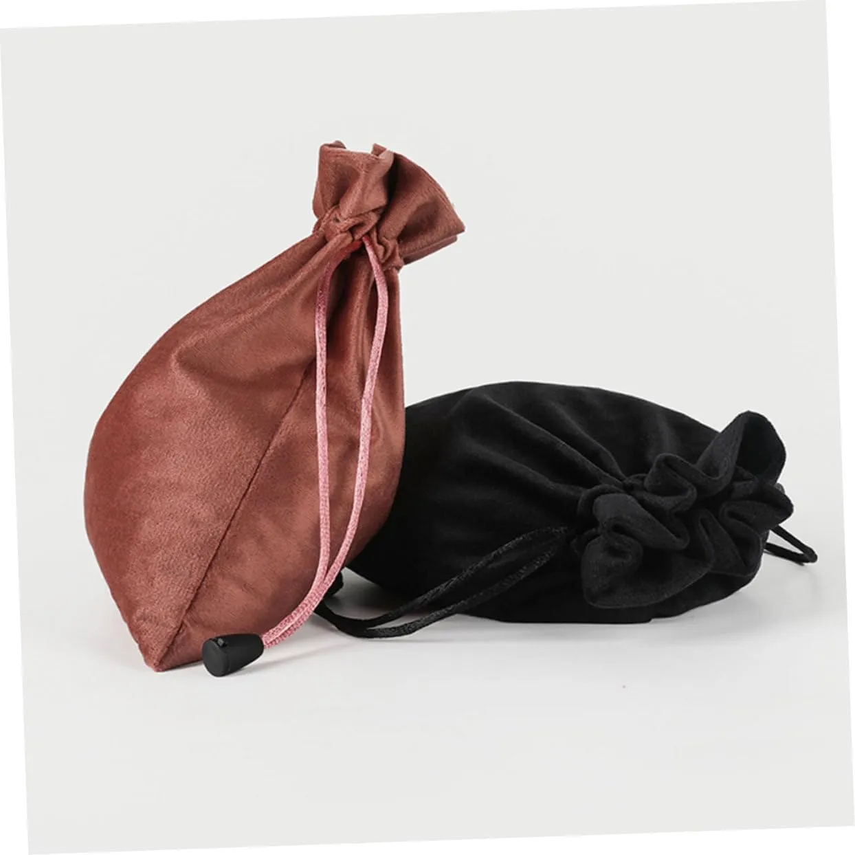10 Pcs Velvet Jewelry Bag Drawstring Pouches Jewelry Purse Cloth Cosmetics Bag Small, As Shownx3pcs, 18x14cmx3pcs