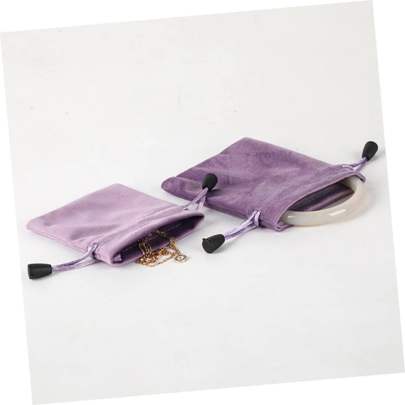 10 Pcs Velvet Jewelry Bag Drawstring Pouches Jewelry Purse Cloth Cosmetics Bag Small, As Shownx3pcs, 18x14cmx3pcs