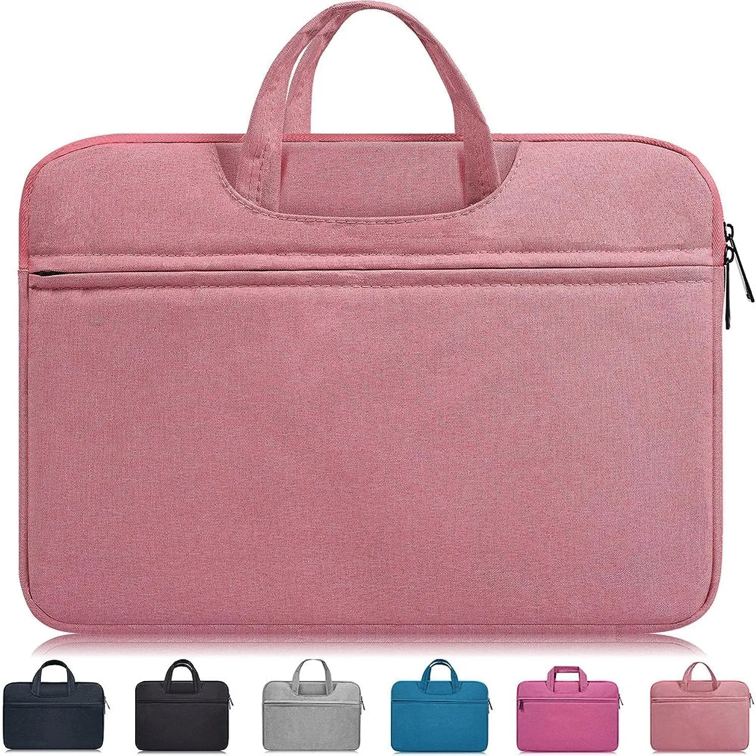 15.6 Inch Waterpoof Laptop Sleeve Bag,Girl/Lady Handbags Portable Briefcase Fit Acer Chromebook 15.6",Dell Inspiron 15,Lenovo Yoga 720 15.6,HP 15.6 inch Laptop,Acer MSI Samsung ASUS Notebook Case,Pink