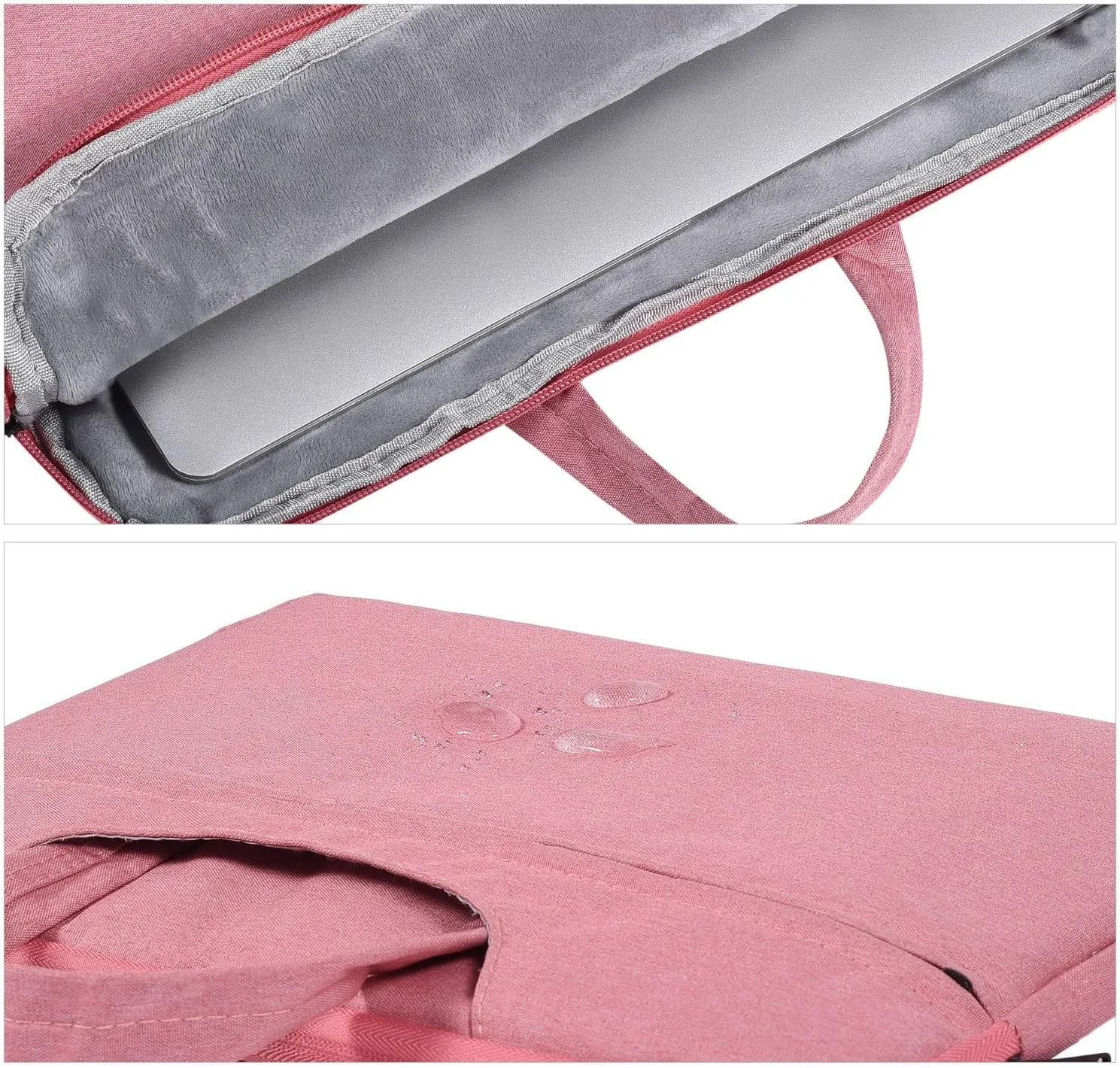 15.6 Inch Waterpoof Laptop Sleeve Bag,Girl/Lady Handbags Portable Briefcase Fit Acer Chromebook 15.6",Dell Inspiron 15,Lenovo Yoga 720 15.6,HP 15.6 inch Laptop,Acer MSI Samsung ASUS Notebook Case,Pink