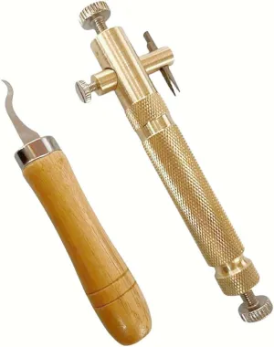 1Set Purfling Knife and Clean Up Groove Knife for Cello Viola Purfling Inlay Inlaid Groove Carver Violin Maker Tools Luthier Tool