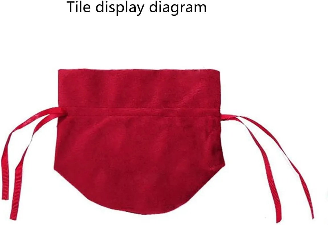 20 Pcs Round Bottom Drawstring Velvet Gift Bags Jewelry Pouches with Pearl Bead,for Wedding Favors,Christmas,Party Favors,Birthday,Red wine