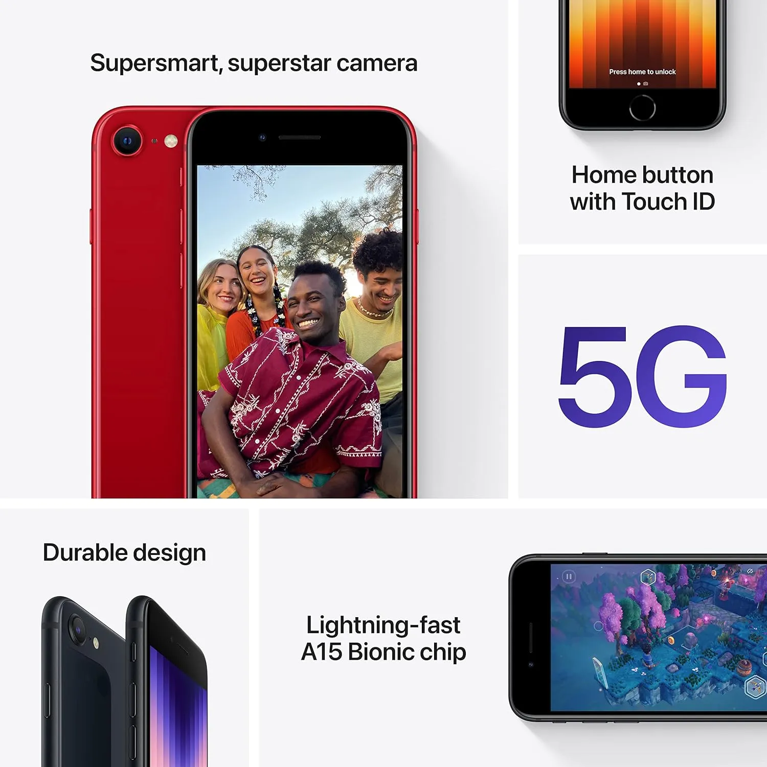 2022 Apple iPhone SE (64 GB, Starlight) [Locked]   Carrier Subscription