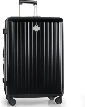 28 "Large Capacity Carry-on luggage, Expandable Suitcase, 100% PC Material, 0° Cold-Resistance (Black-28inch)