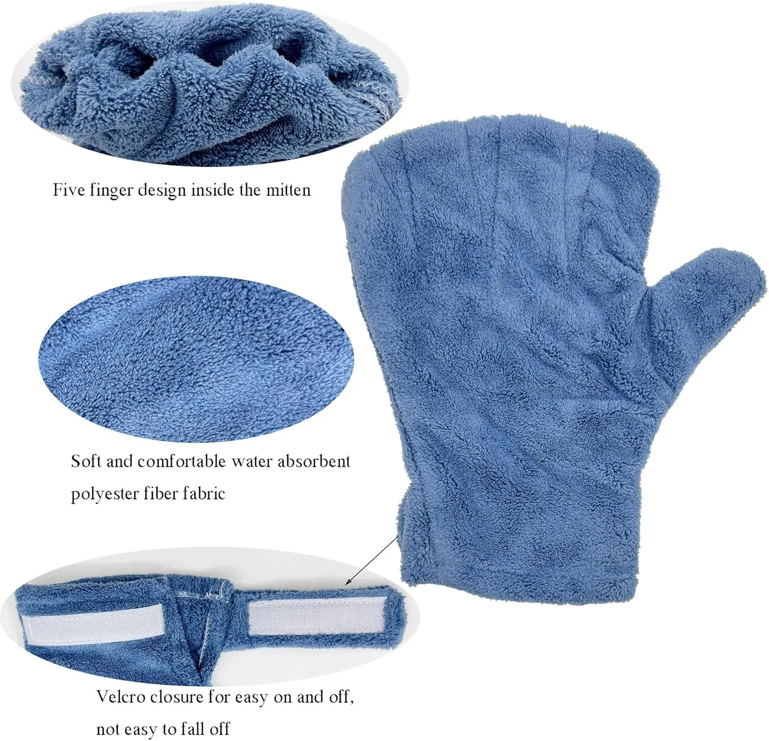 3 Pack Sugar Glider Tote Plush Sleeping Pouches and Anti Bite Calming Mitten, Warm Sleeping Bag Portable Drawstring Bonding Pouch Soothing Glove for Small Pets (Blue/Green/Gray)