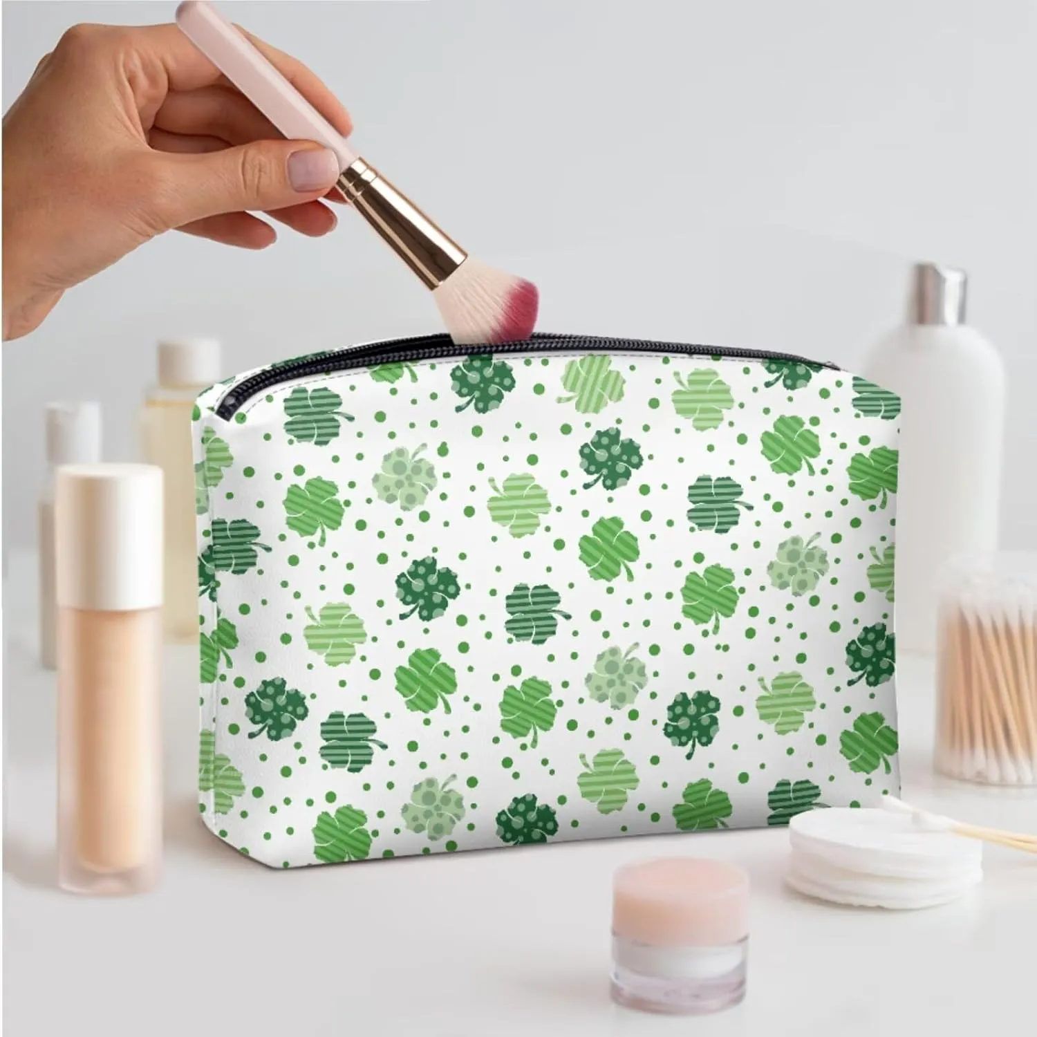 3 Piece Shoulder Handbags Crossbody Bucket Bag for Women with Clutch Cosmetic Bag and Wristle Wallet Purses