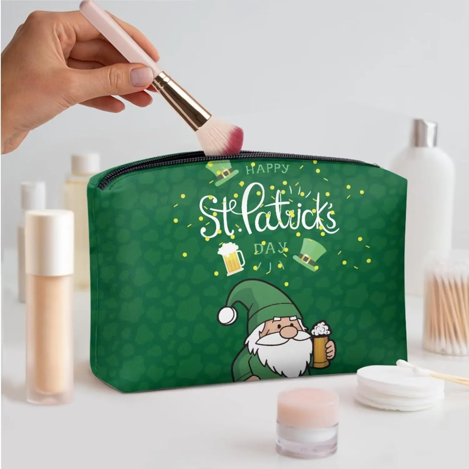 3 Piece Shoulder Handbags Crossbody Bucket Bag for Women with Clutch Cosmetic Bag and Wristle Wallet Purses