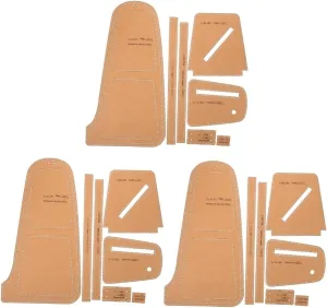 3 Sets Leather Bag Templates Sewing Patterns for Crossbody Chest Bag Making