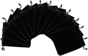 50Pcs Jewelry Storage Pouches Drawstring Bags for Sundries Reusable Cord Bags for Favors and Jewelry Organization