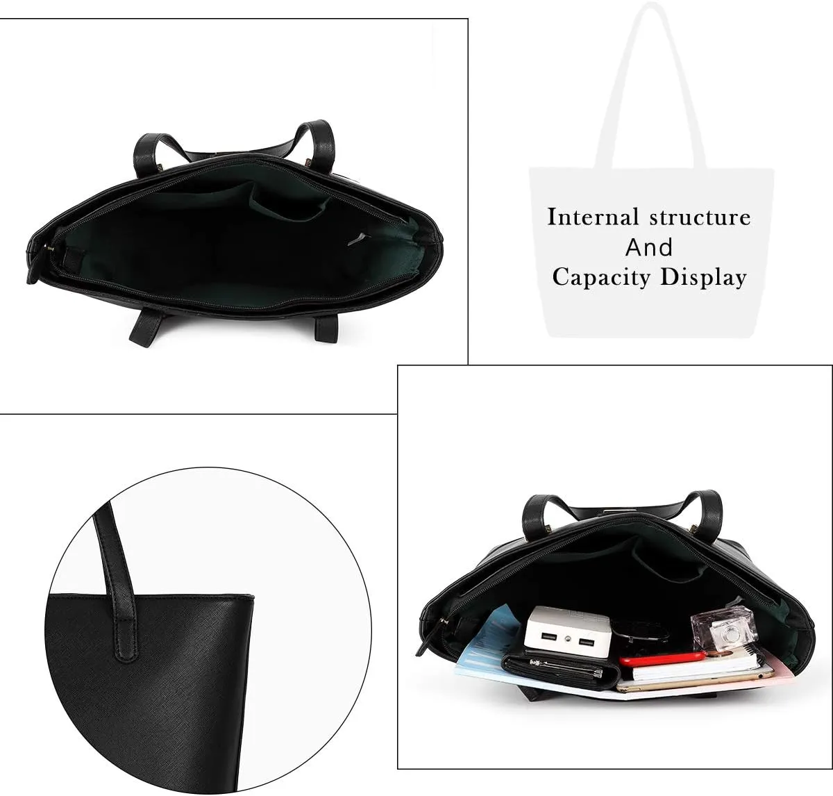 5pcs Purses Handbags Set for Women Shoulder Tote Satchel Bags