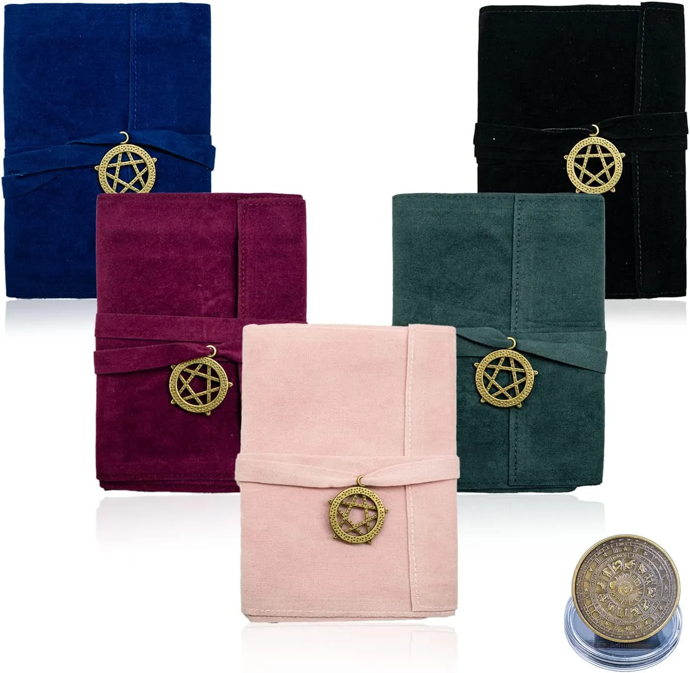 6 PCS Witchcraft Supplies Set Contains Velvet Tarot Card Holder Bag Tarot Storage Bags Tarot Bags Pouches Tarot Card Box Case and Decision Maker Coin.