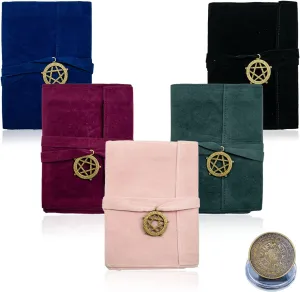 6 PCS Witchcraft Supplies Set Contains Velvet Tarot Card Holder Bag Tarot Storage Bags Tarot Bags Pouches Tarot Card Box Case and Decision Maker Coin.