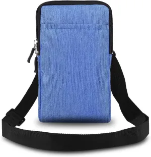 7.2 inch Mens Holster Compatible with Honor Magic V2,Mini Crossbody Bag Shoulder Bag Compatible with Men, Small Messenger Bag Compatible with Samsung Galaxy Fold 6/5/4/3(Blue)