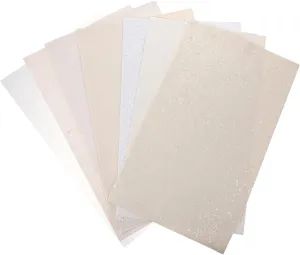 7pcs Solid Color Synthetic Leather Sheets for DIY Crafts Party Decorations Scrapbooking Sewing Projects Easy to Cut Material for Handbag Accessories Jewelry More
