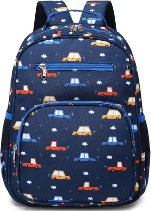 abshoo Car Backpack for Kid Little Small Boys Bookbag Preschool Toddler Backpack (Car)