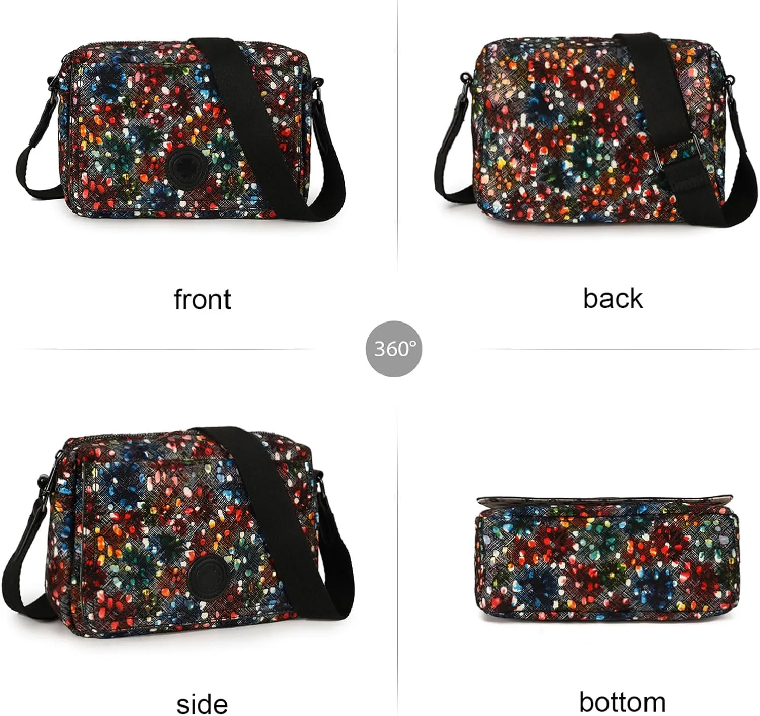 AFKOMST Small Crossbody Purse for Women, Vegan Leather Cross Body Bag and Trendy Shoulder Handbag with Guitar Strap