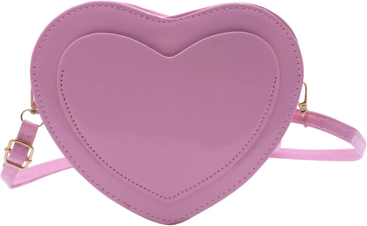 AIBEARTY Women Cute Love Heart Shaped Handbags Girls Fashion PU Leather Crossbody Bag Shoulder Purse