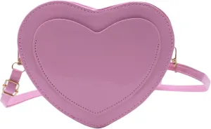 AIBEARTY Women Cute Love Heart Shaped Handbags Girls Fashion PU Leather Crossbody Bag Shoulder Purse