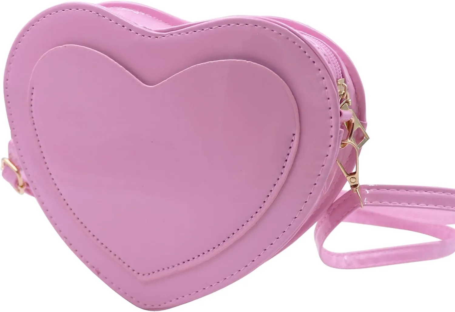 AIBEARTY Women Cute Love Heart Shaped Handbags Girls Fashion PU Leather Crossbody Bag Shoulder Purse