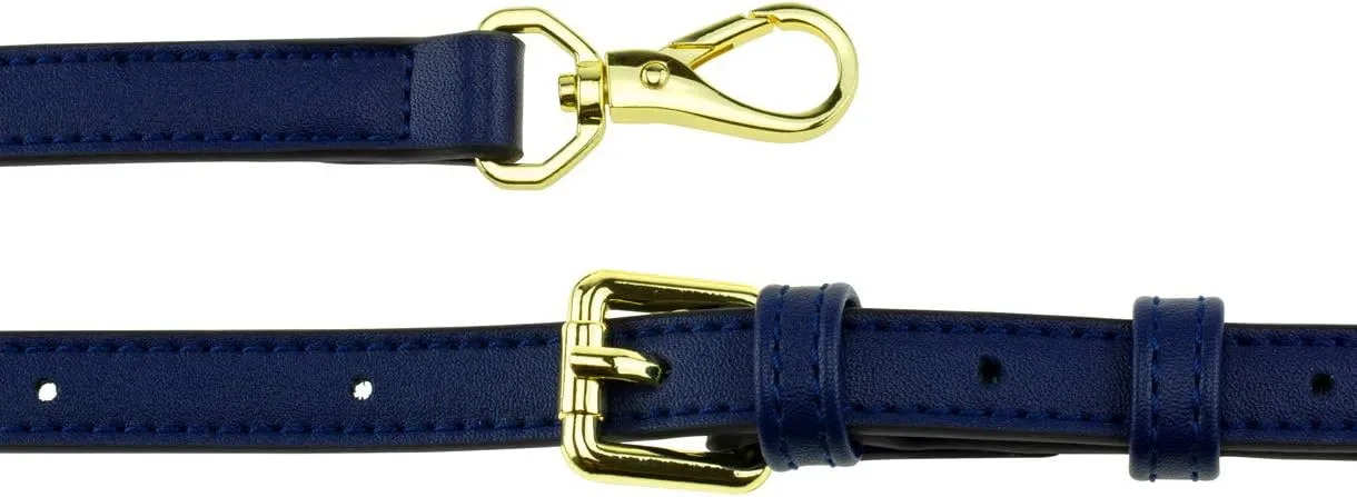 Allzedream Leather Purse Strap Replacement Crossbody Handbag Long Adjustable (Blue)