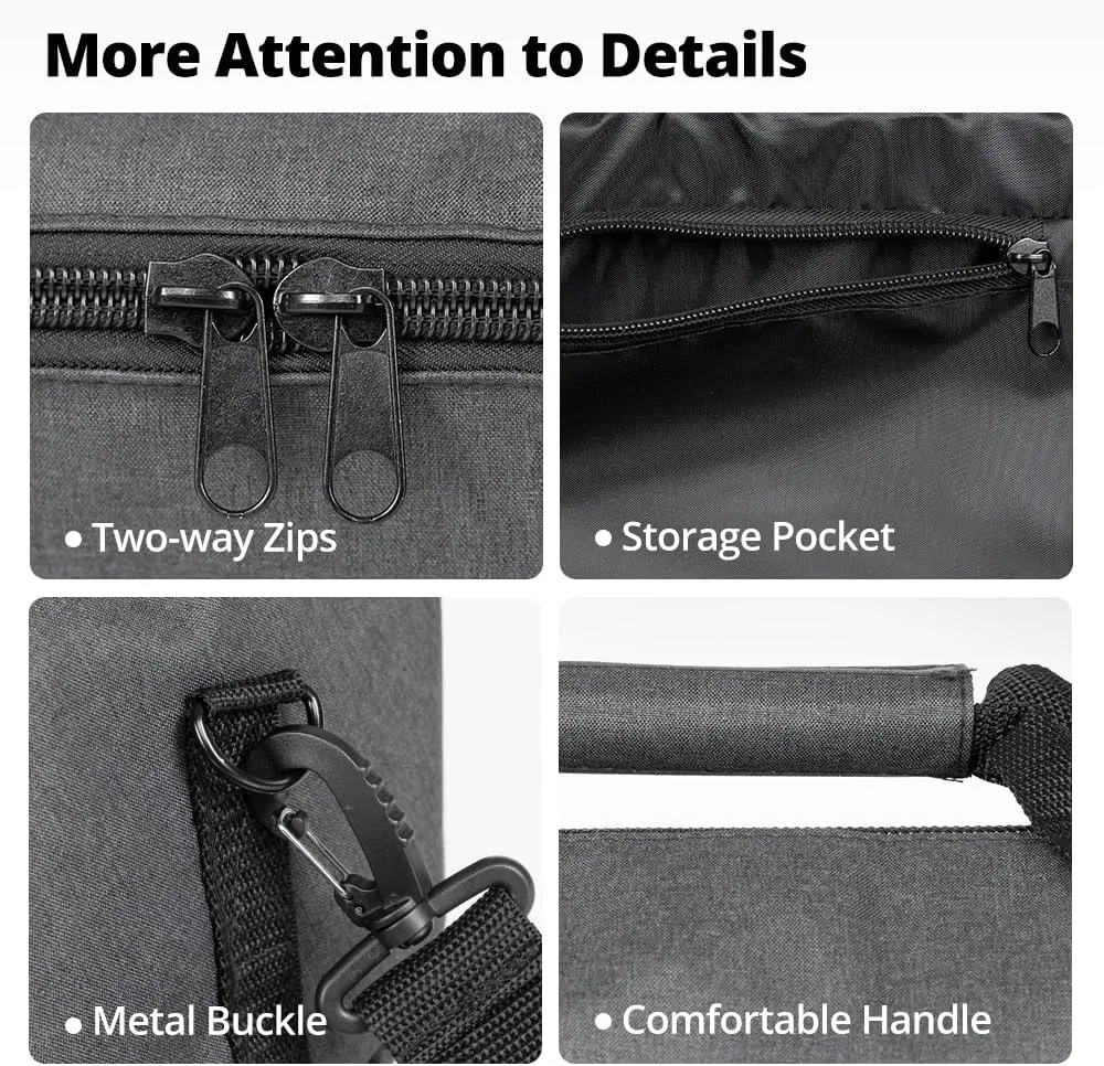 AMBITFUL Widened Version Tripod Carrying Case Bag 21/25/31/39/43/47/51/55/ for Light Stands,Boom Stand,Umbrella and Tripod Photography Accessories (55.11in(140cm)*Φ8.66in(22cm))