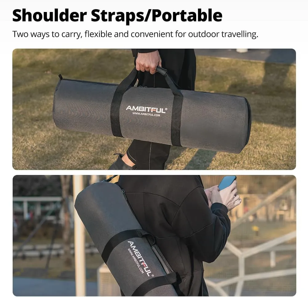 AMBITFUL Widened Version Tripod Carrying Case Bag 21/25/31/39/43/47/51/55/ for Light Stands,Boom Stand,Umbrella and Tripod Photography Accessories (55.11in(140cm)*Φ8.66in(22cm))