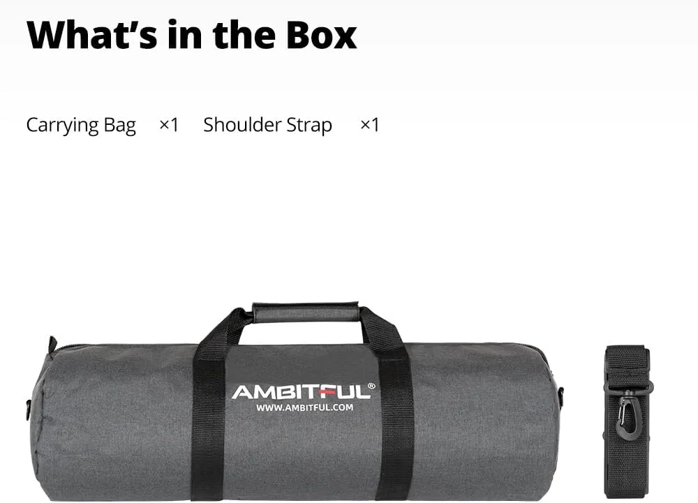 AMBITFUL Widened Version Tripod Carrying Case Bag 21/25/31/39/43/47/51/55/ for Light Stands,Boom Stand,Umbrella and Tripod Photography Accessories (55.11in(140cm)*Φ8.66in(22cm))