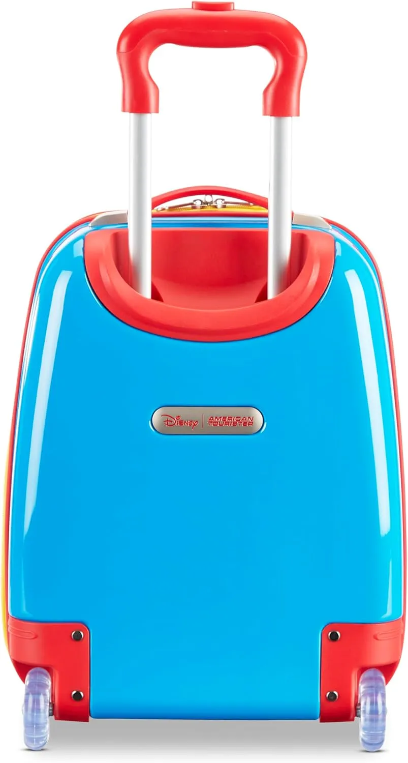 American Tourister Disney Mickey Mouse Kids Carry-On Luggage, Hardside With Single Spinner Wheels