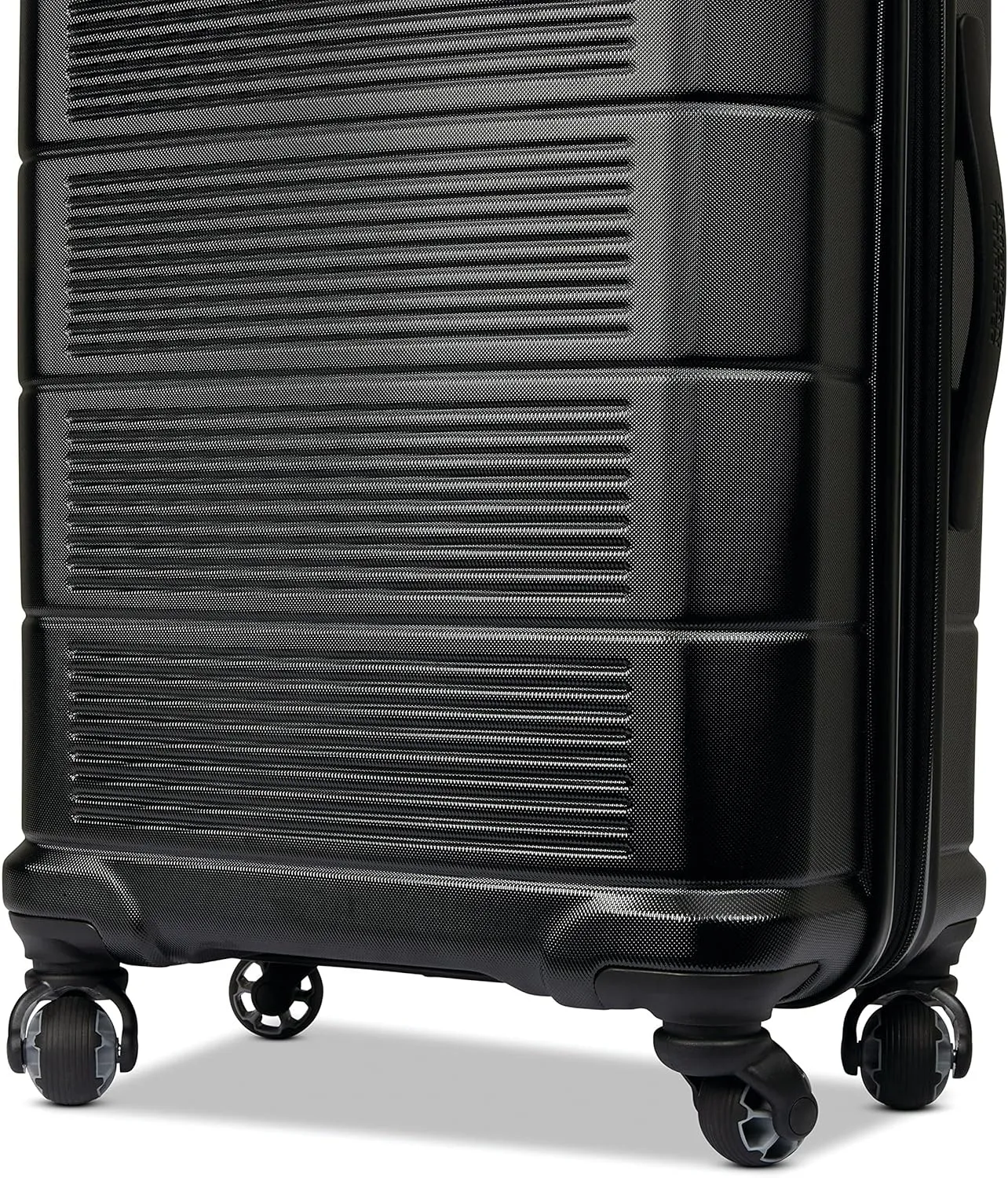 American Tourister Stratum 2.0 Expandable Hardside Luggage with Spinner Wheels, 24" SPINNER, Jet Black