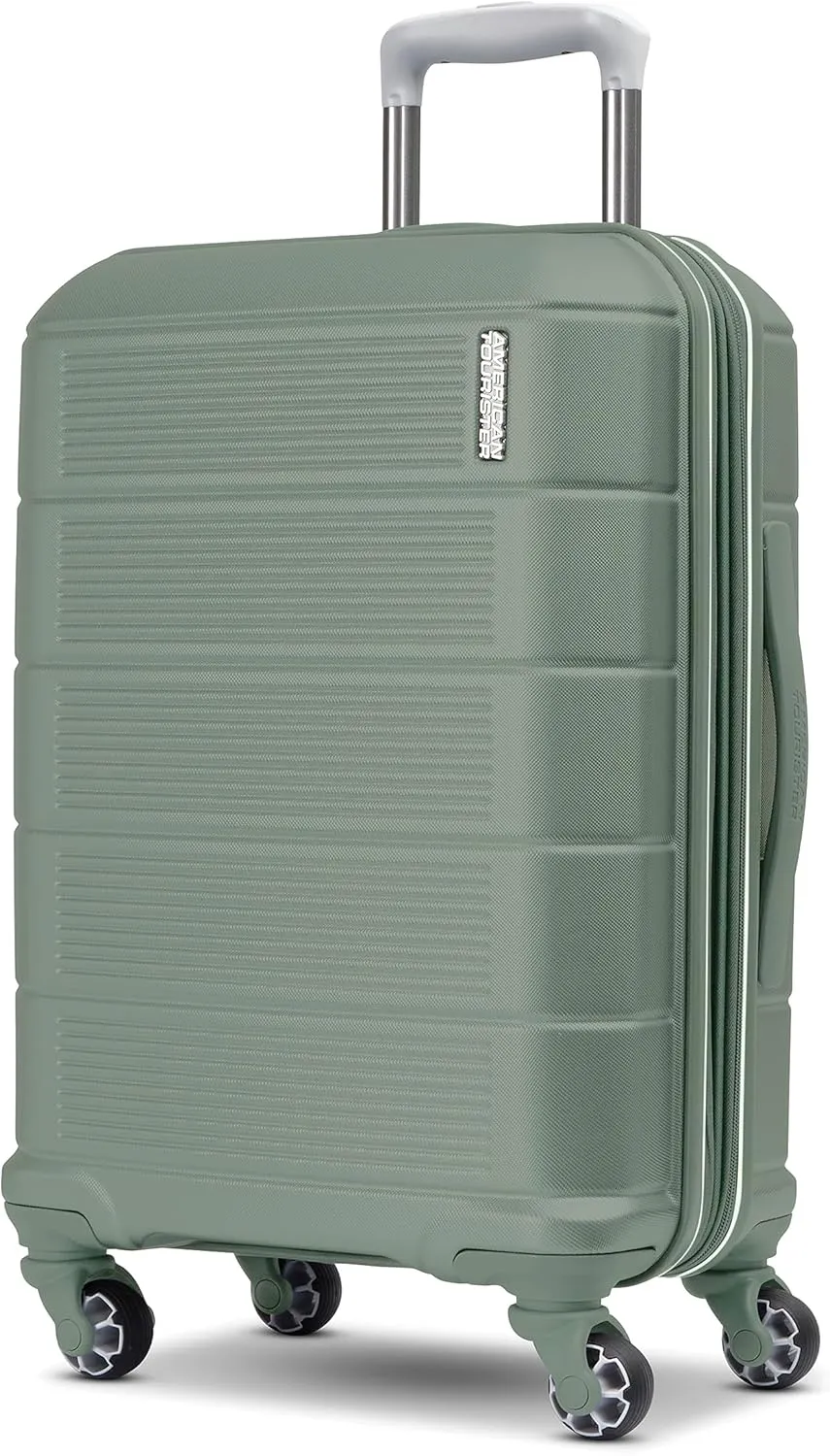 American Tourister Stratum 2.0 Expandable Hardside Luggage with Spinner Wheels, Carry-On, Jade Green