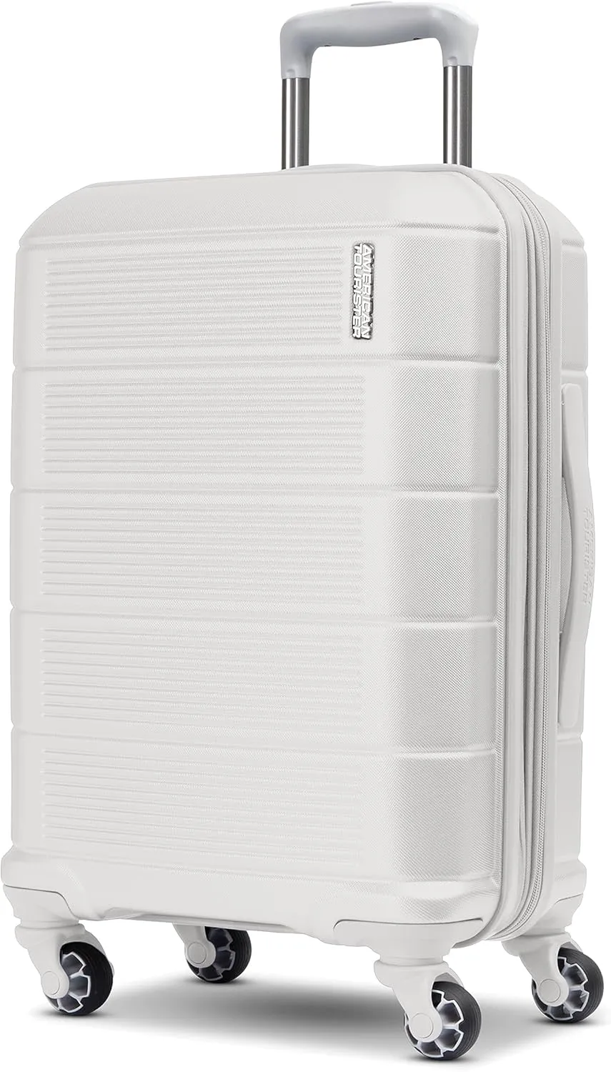 American Tourister Stratum 2.0 Expandable Hardside Luggage with Spinner Wheels, Carry-On, White