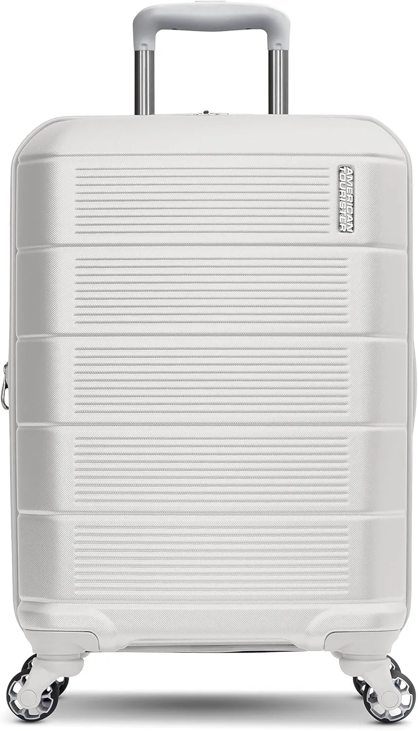 American Tourister Stratum 2.0 Expandable Hardside Luggage with Spinner Wheels, Carry-On, White