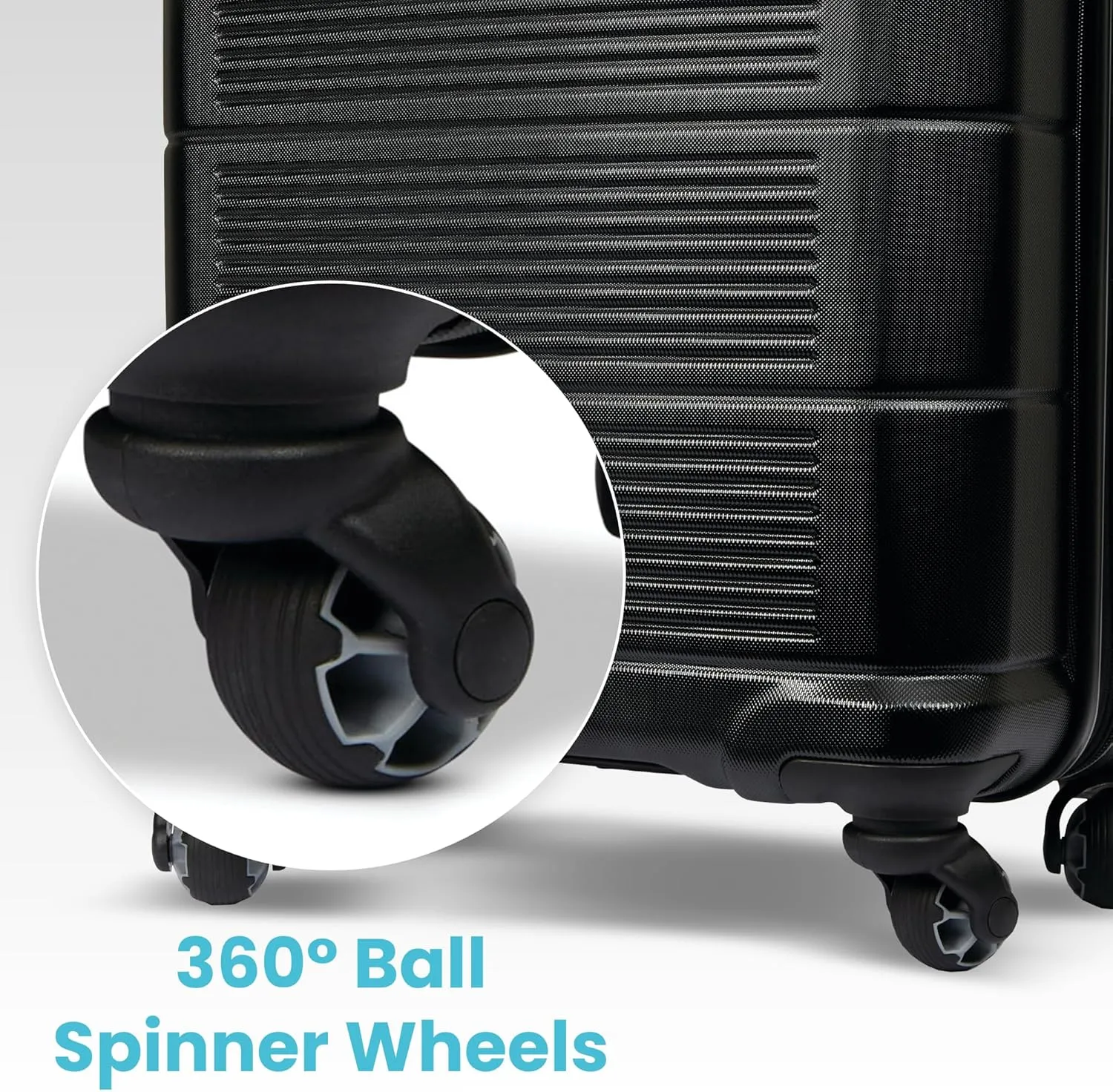 American Tourister Stratum 2.0 Expandable Hardside Luggage with Spinner Wheels, Jet Black, Carry-on