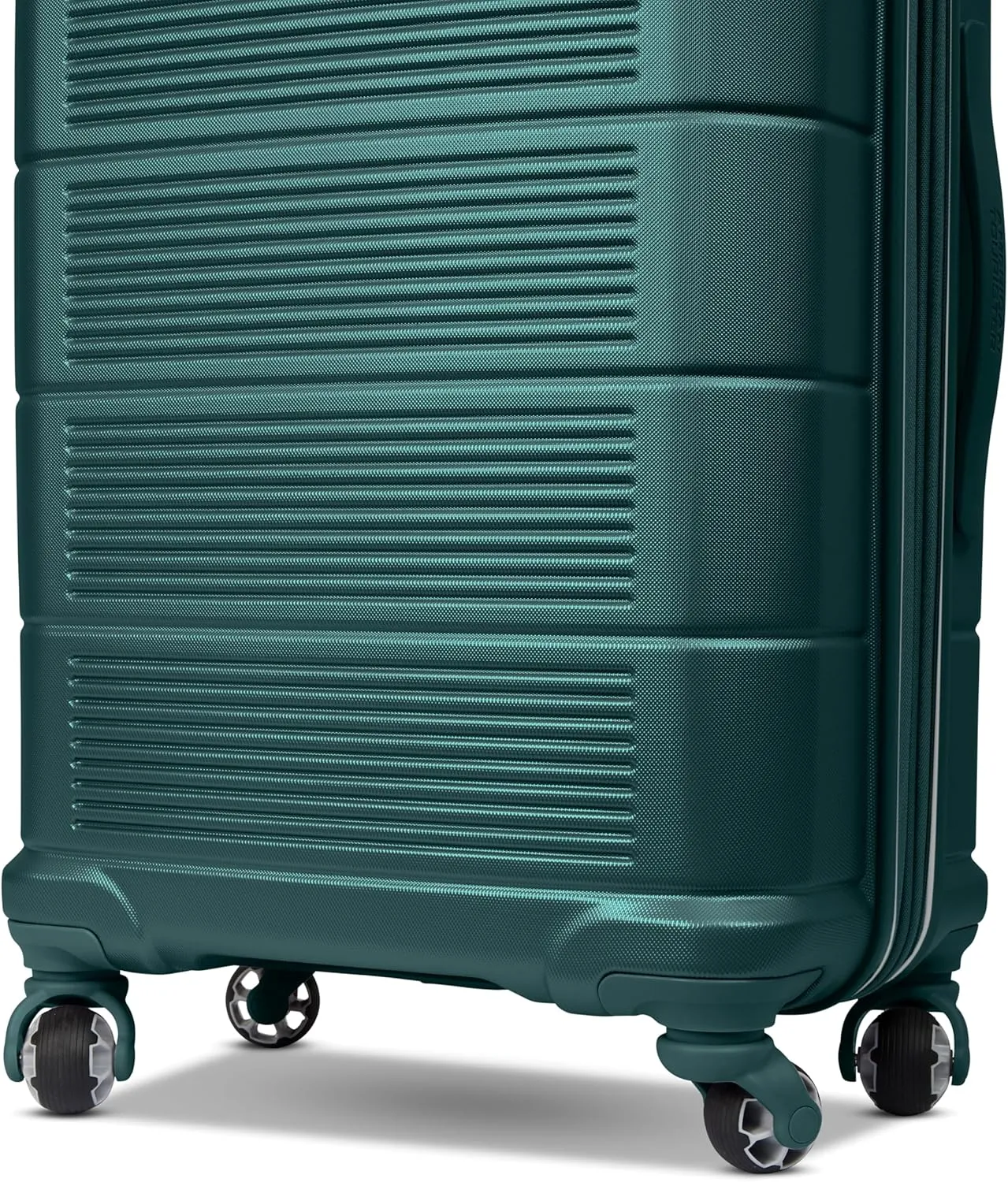 American Tourister Stratum 2.0 Hardside Expandable Luggage with Spinners, Pine Green, 2PC SET (Carry-on/Medium)