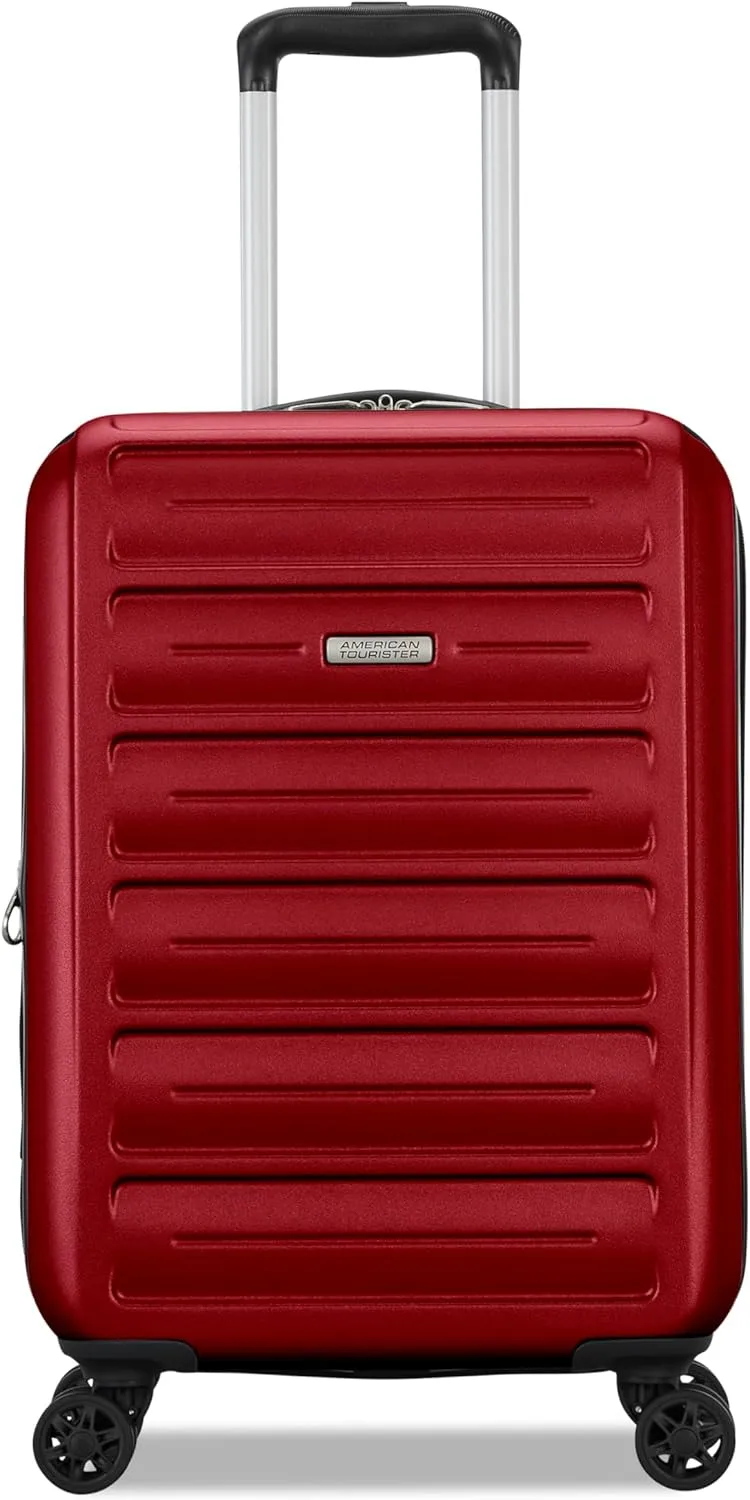 American Tourister Westridge Hardside Luggage Set with Spinner Wheels, Dusk Purple, Carry-On