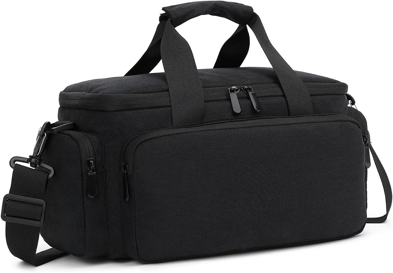 Andoer Camera Case Small Camera Bag Travel Camera Shoulder Bag Water-Resistant Shock-Proof Camcorder Bag DSLR Camera Bag for Mirrorless Camera with Removable Dividers and Shoulder Strap for Women Men