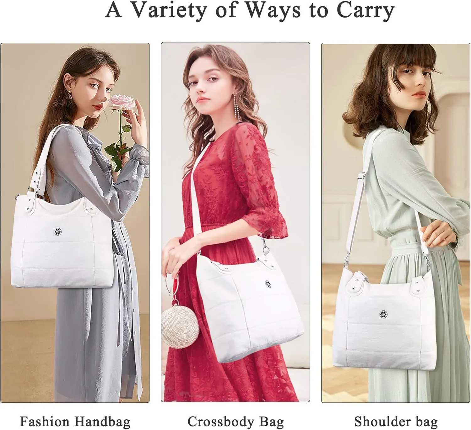 Angel Kiss Hobo Purses for Women Multi-Color Striped Lattice Cross Body Shoulder Purse Bag Tote Handbag
