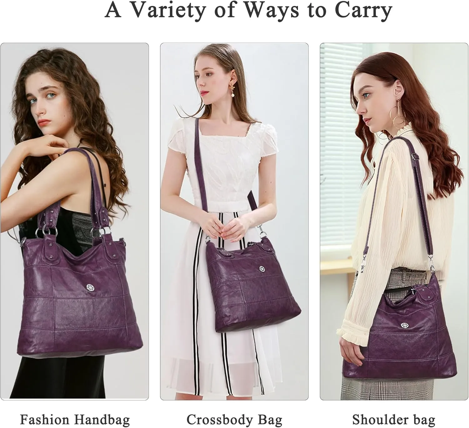 Angel Kiss Hobo Purses for Women Multi-Color Striped Lattice Cross Body Shoulder Purse Bag Tote Handbag