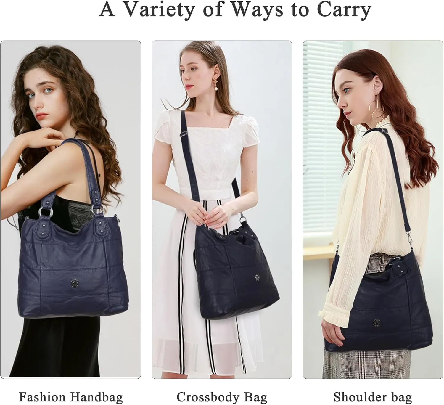 Angel Kiss Hobo Purses for Women Multi-Color Striped Lattice Cross Body Shoulder Purse Bag Tote Handbag