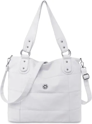 Angel Kiss Hobo Purses for Women Multi-Color Striped Lattice Cross Body Shoulder Purse Bag Tote Handbag