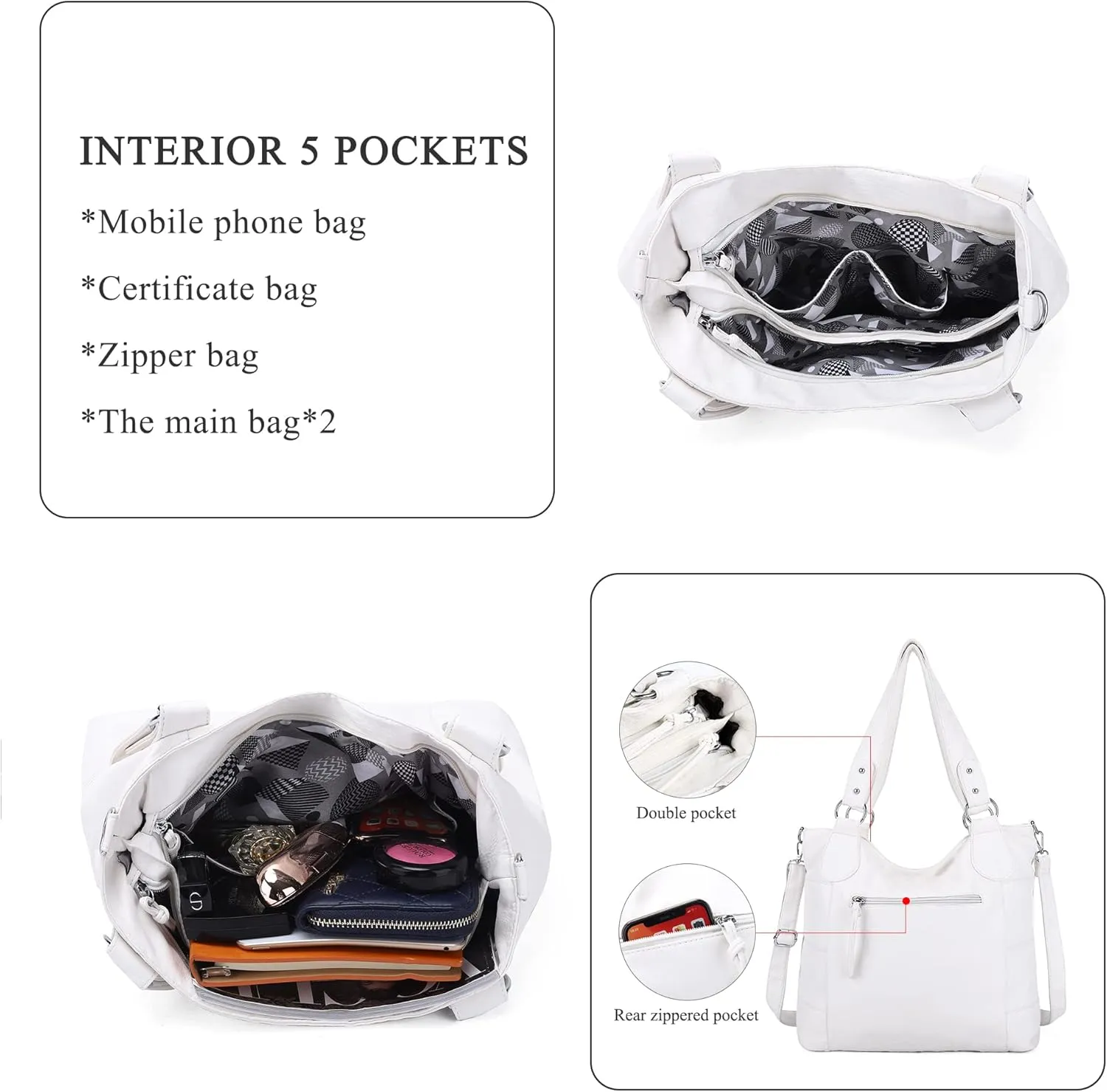 Angel Kiss Hobo Purses for Women Multi-Color Striped Lattice Cross Body Shoulder Purse Bag Tote Handbag
