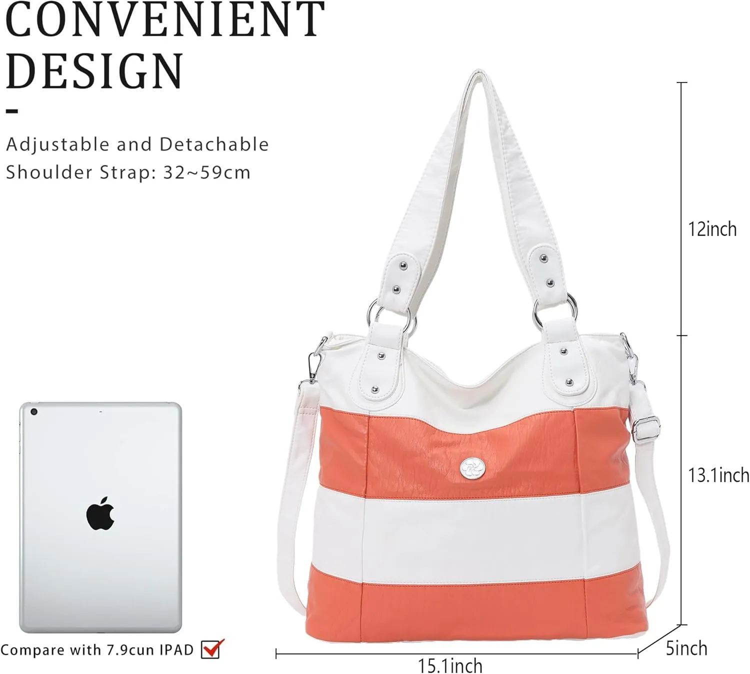 Angel Kiss Hobo Purses for Women Multi-Color Striped Lattice Cross Body Shoulder Purse Bag Tote Handbag