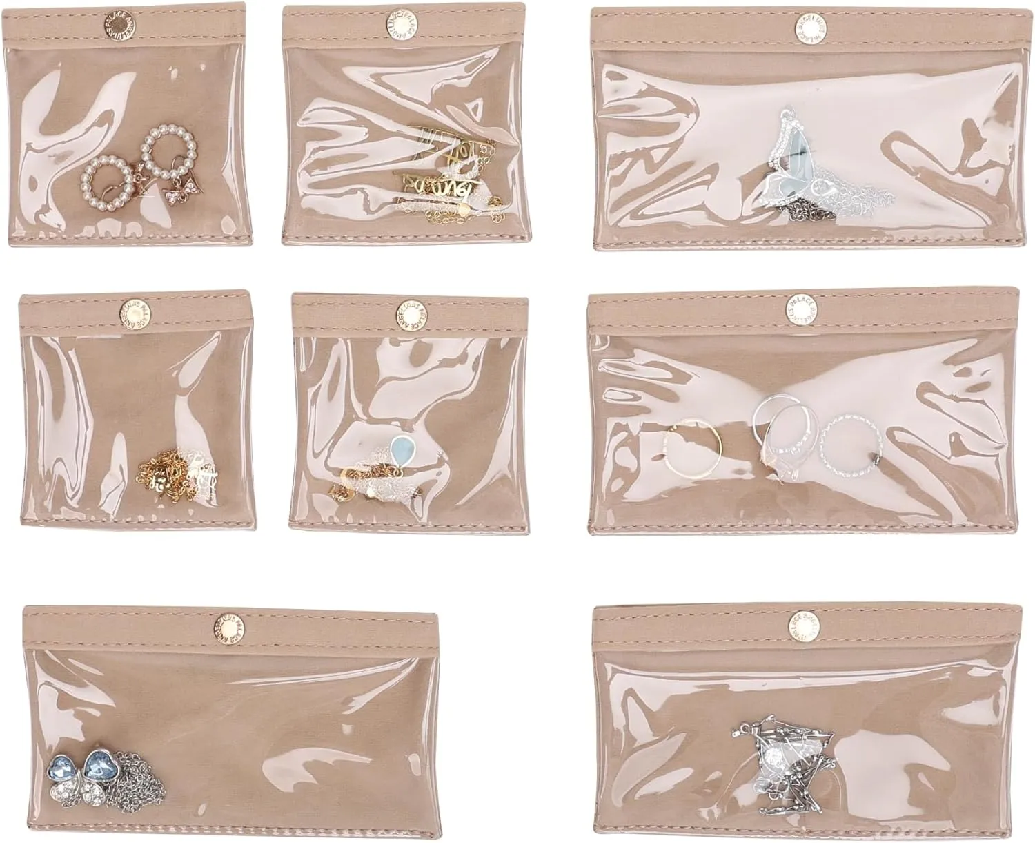 Angelina's Palace Snakeskin Pattern Jewelry Organizer Case Bridesmaid Gifts Travel Bag Vegan Leather Box for Necklace Earring Bracelet Ring(Red)