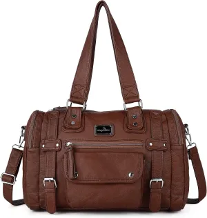 Angelkiss Soft Leather Purses for Women Purses and Handbags Hobo Bags Satchel Shoulder Bags Ladies Tote Crossbody Travel Bag