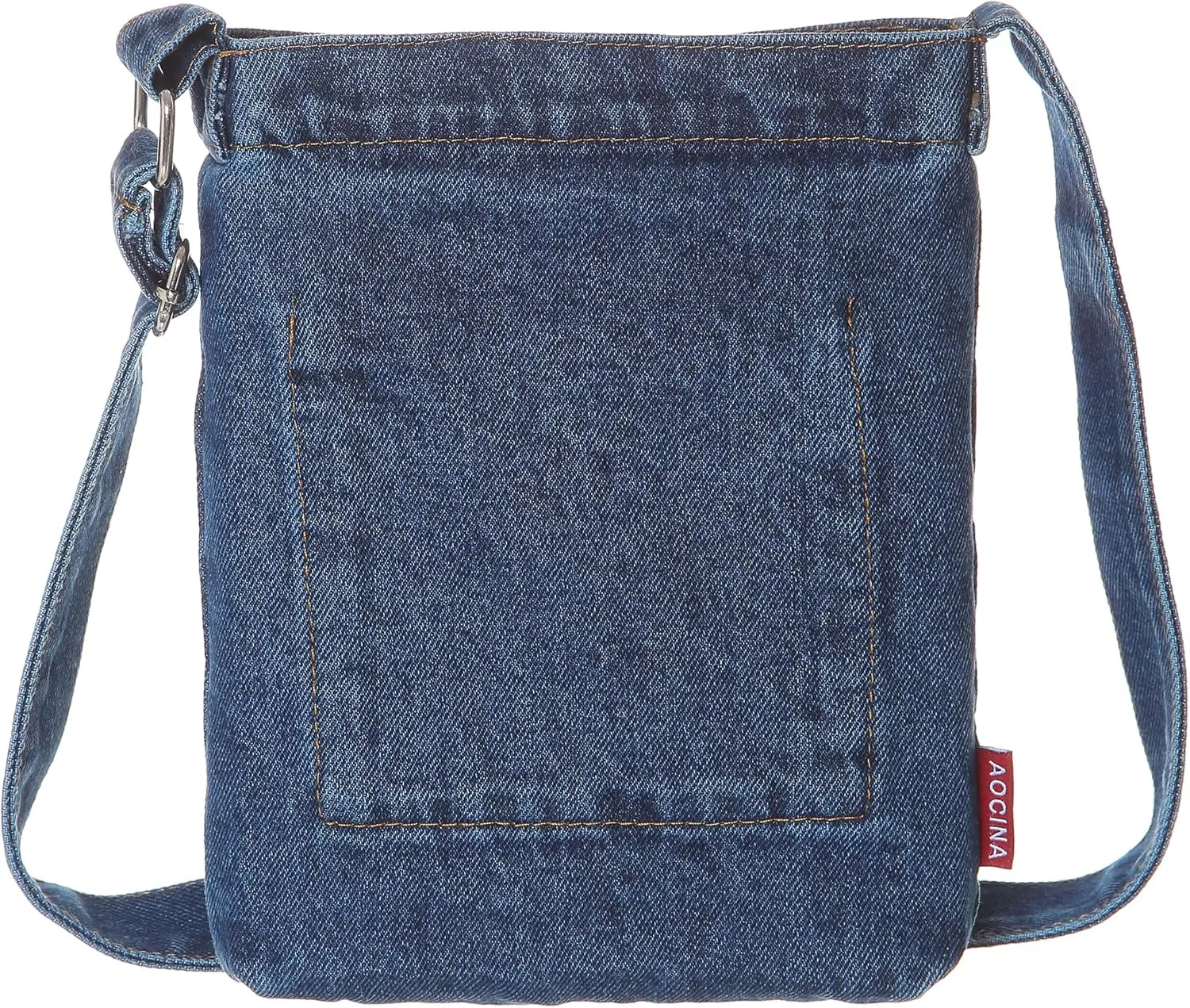 AOCINA Small Denim Purse Blue Jean Purse Shoulder Bag Denim Crossbody Bags for Women