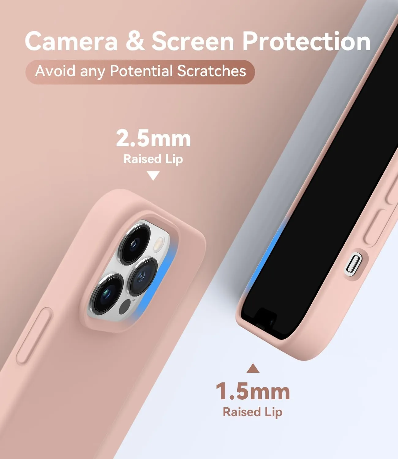 AOTESIER Magnetic for iPhone 13 Pro Phone Case, [Compatible with MagSafe][Military Shockproof Protection] Silicone Case with Soft Microfiber Lining, Camera & Screen Protection 6.1 inch, Pink