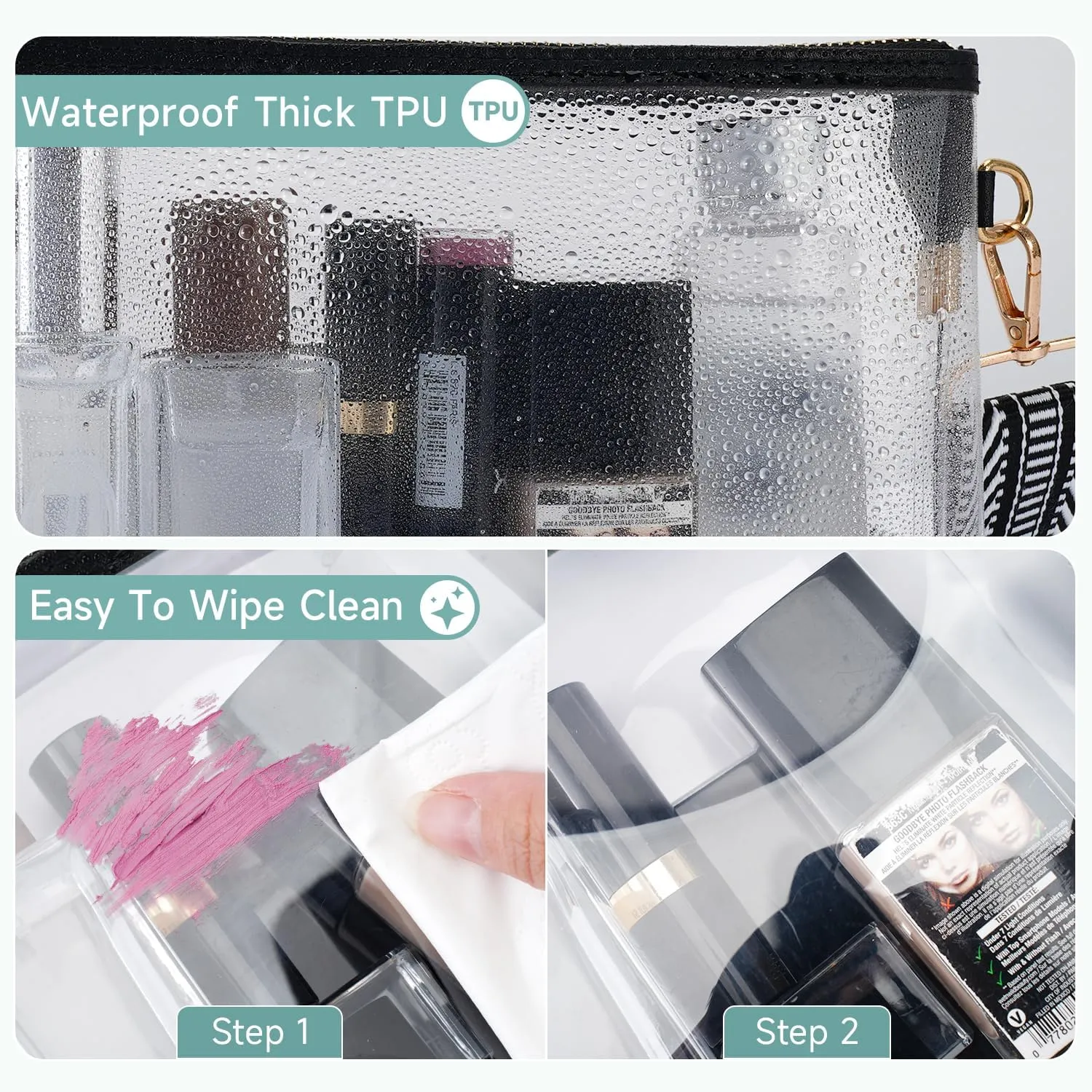 APHISON Clear Bag for Stadium Events,Letter Small Clear Purses for Women Stadium Approved Crossbody Bag for Concerts Sports
