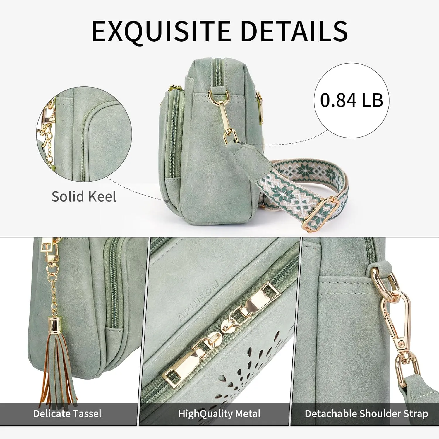 APHISON Crossbody Bags for Women, Vegan Leather Sunflower Crossbody Phone Purse Shoulder Handbags with Adjustable Strap