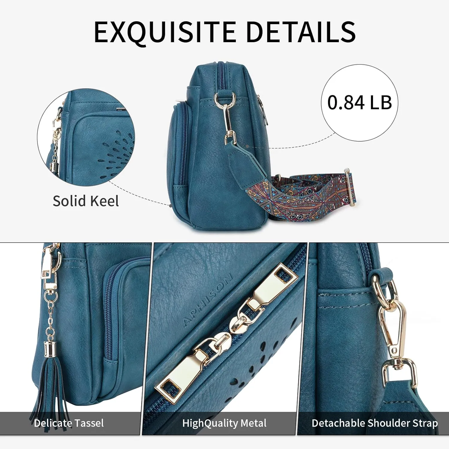 APHISON Crossbody Bags for Women, Vegan Leather Sunflower Crossbody Phone Purse Shoulder Handbags with Adjustable Strap